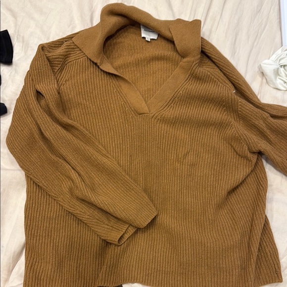 Reformation Sweaters - Reformation Camel Cowl Neck Sweater